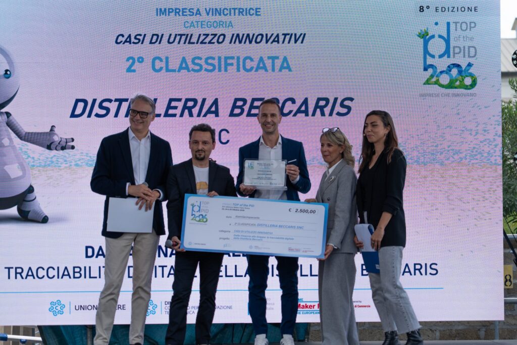 Distilleria Beccaris premiata al Top of the PID 2026, seconda nei Casi di utilizzo innovativi